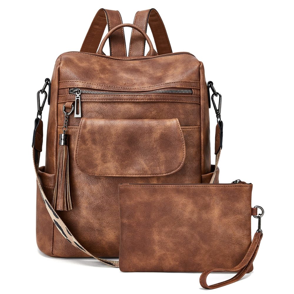 Leather Backpack Purse for Women Fashion Designer Ladies Shoulder Bags🐥